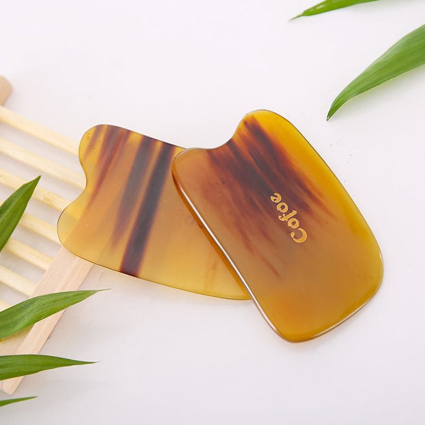 Natural buffalo horn Gua Sha scraping board