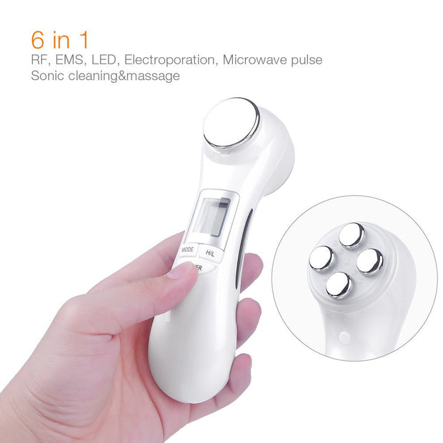 6 in 1 LED skin massage beauty instrument