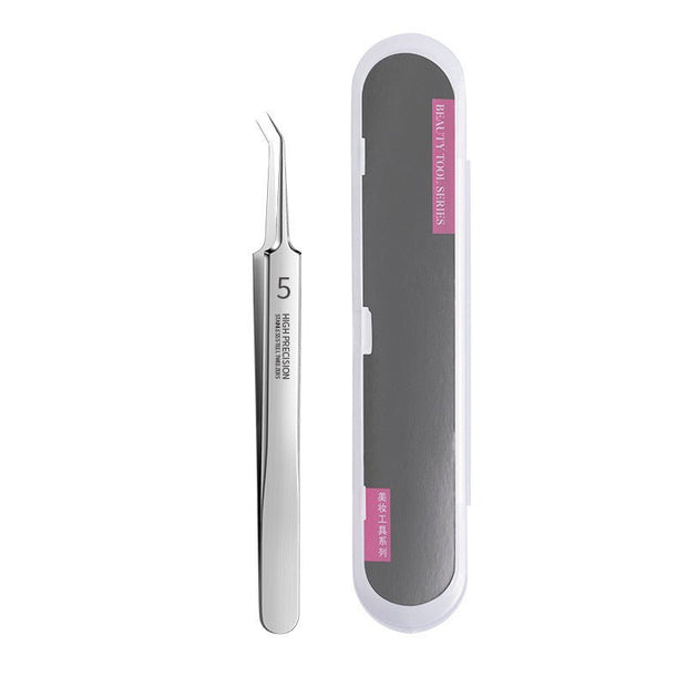 Stainless Steel Cell Tweezer Anti-acne Blackhead Beauty Salon Special Splinter Acne Clip No 5 Super Sharp Anti-acne Blackhead Tweezers