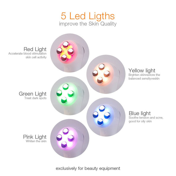 6 in 1 LED skin massage beauty instrument