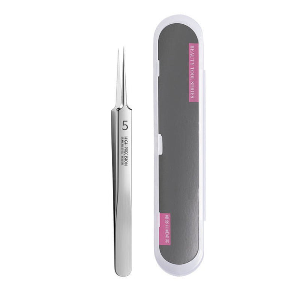 Stainless Steel Cell Tweezer Anti-acne Blackhead Beauty Salon Special Splinter Acne Clip No 5 Super Sharp Anti-acne Blackhead Tweezers