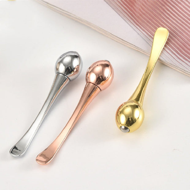 Metal Ball Round Head Eye Cream Stick Facial Dual-use Cream Massage Spoon