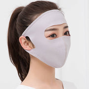 Summer ice silk breathable mask female sunscreen full face mask