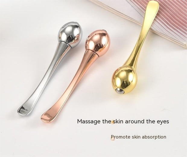 Metal Ball Round Head Eye Cream Stick Facial Dual-use Cream Massage Spoon