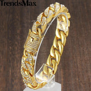 Miami Gold Curb Cuban Bracelet