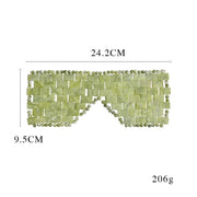 Jade Eye Curtain Facial Cool Massage Eye Mask Woven Green Phoenix Jade Facial Beauty Eye