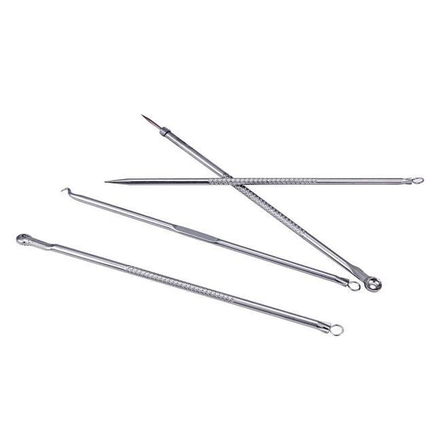 Acne-Needle Blackhead-Remover Silver Pimples Hot 4pcs Stainl