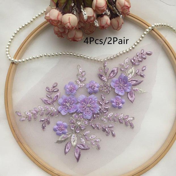 11 Colors Into Hand Beaded Clothes Patch Patches